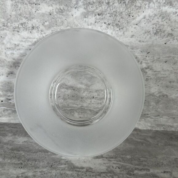 Vintage Frosted Glass Saucers Plates 5.5” Set‎ of 9 - Picture 5 of 11